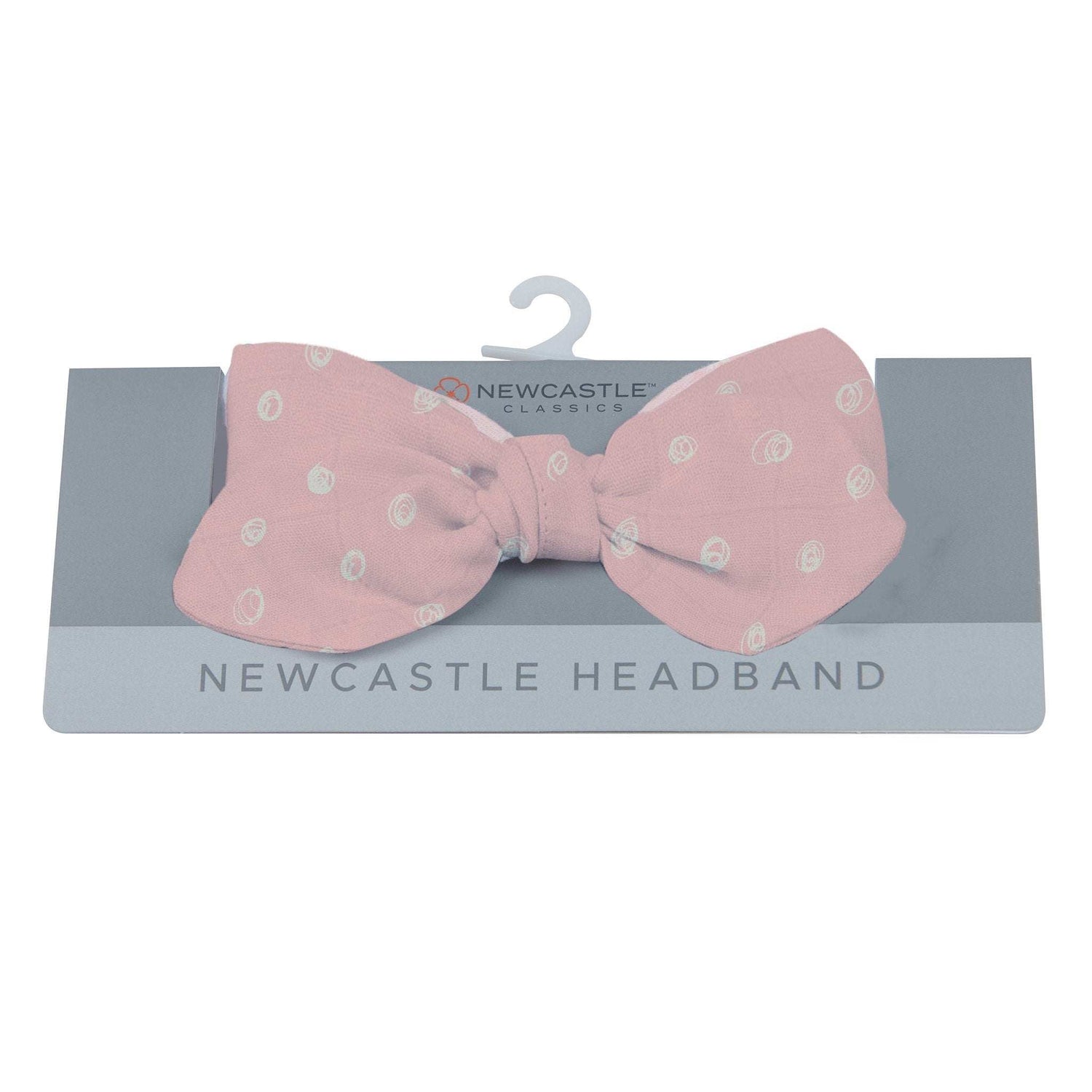 Newcastle Classics Pink Pearl Polka Dot Headband Made from 100 Percent Bamboo for Women - Apparel & Accessories > Clothing Accessories > Hair Accessories > Headbands Bamboo Headband