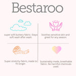 Bestaroo Pink Petals Long Sleeve Soft Bamboo Dress For Toddlers - 