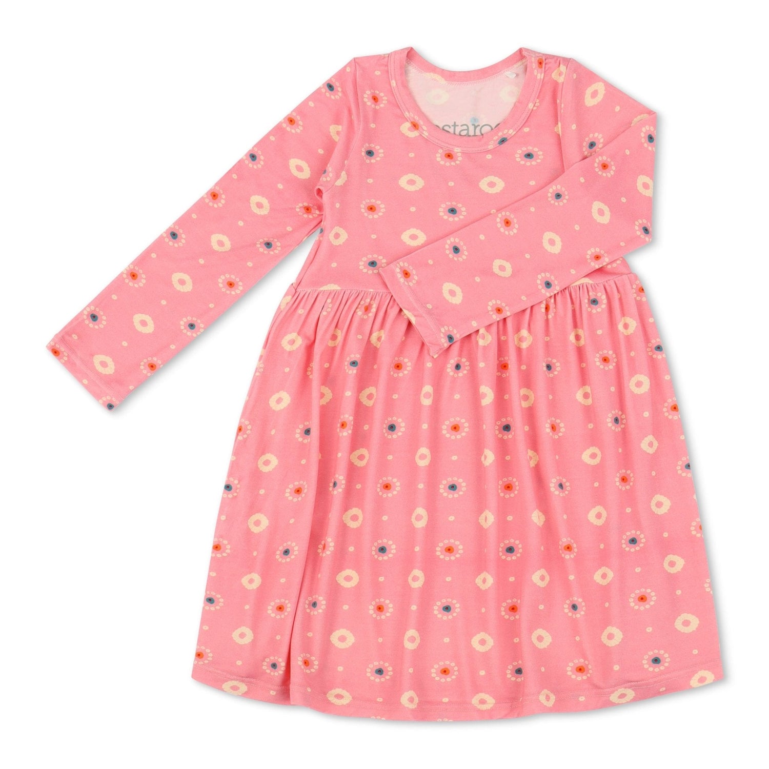 Pink Petals Dress, Long Sleeve