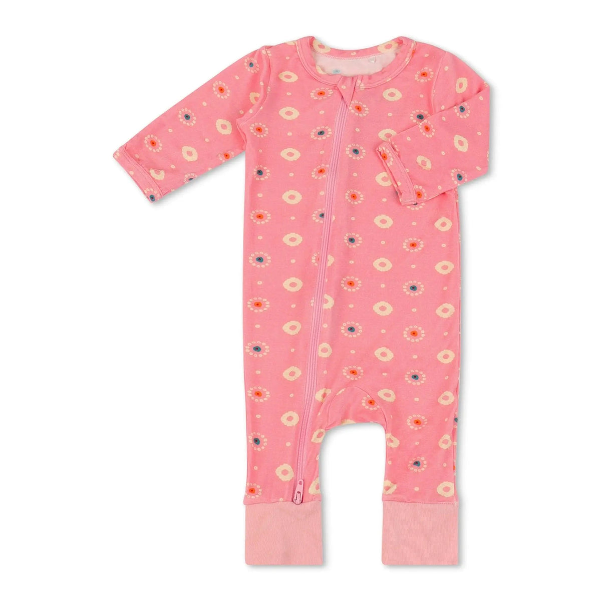 Pink Petals Romper - Red, Baby & Toddler Clothing, Textile, Pink, Orange | Everetts Place