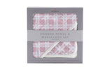 Newcastle Classics Cozy Pink Plaid Cotton Hooded Towel Set for Kids Bath Time Fun - Baby & Toddler > Baby Bathing Hooded Towel Set