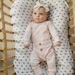 Mebie Baby Pink Pointelle Layette Set