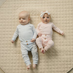 Mebie Baby Pink Pointelle Layette Set
