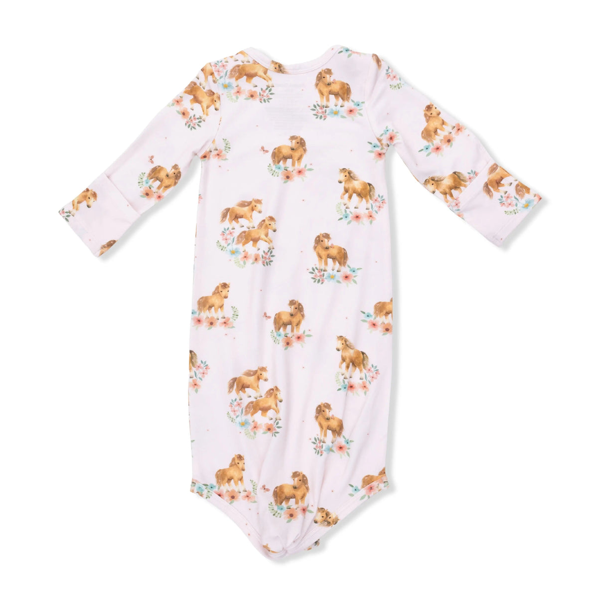 Angel Dear Pink Ponies - Knotted Gown and Headband - 
