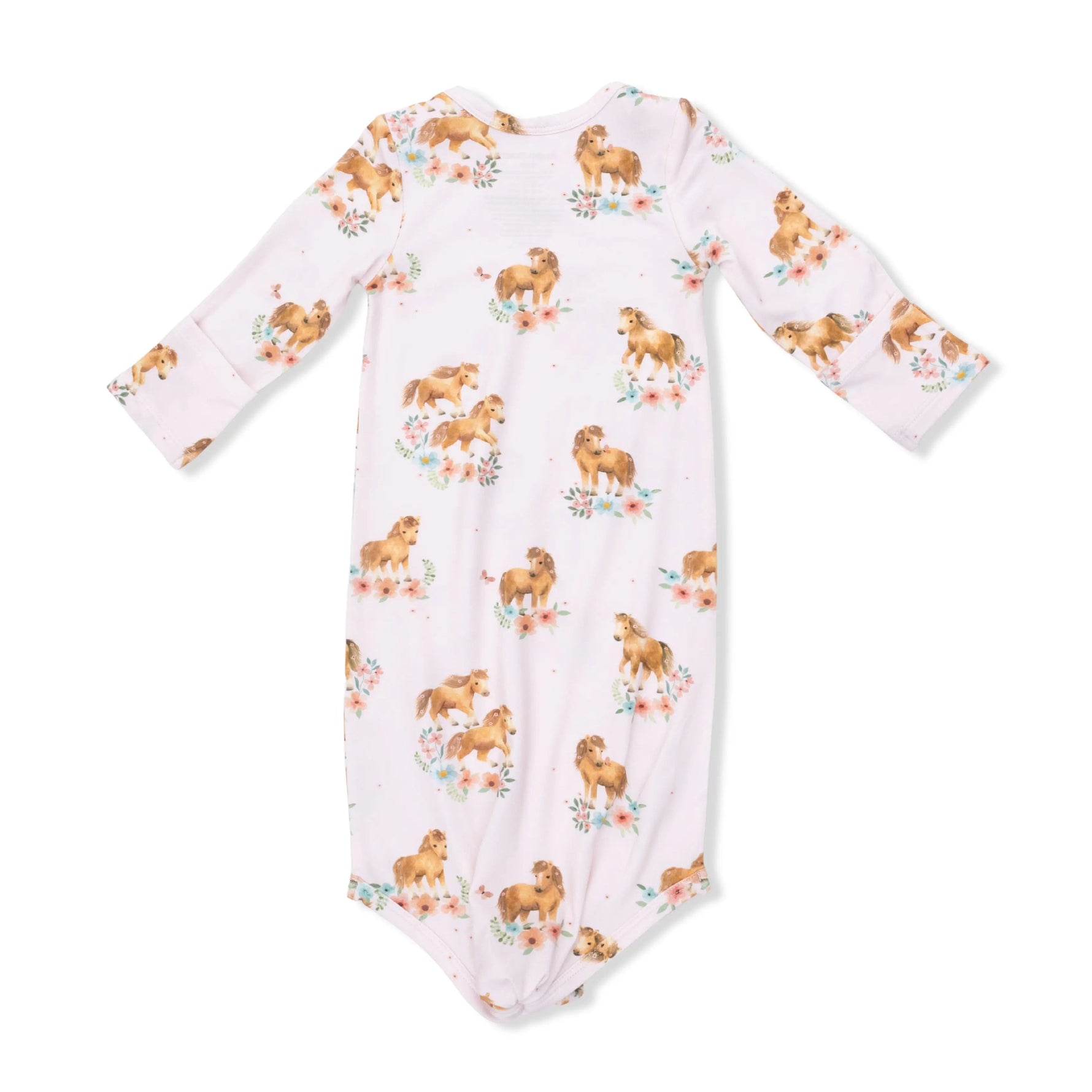 Angel Dear Pink Ponies - Knotted Gown and Headband - 