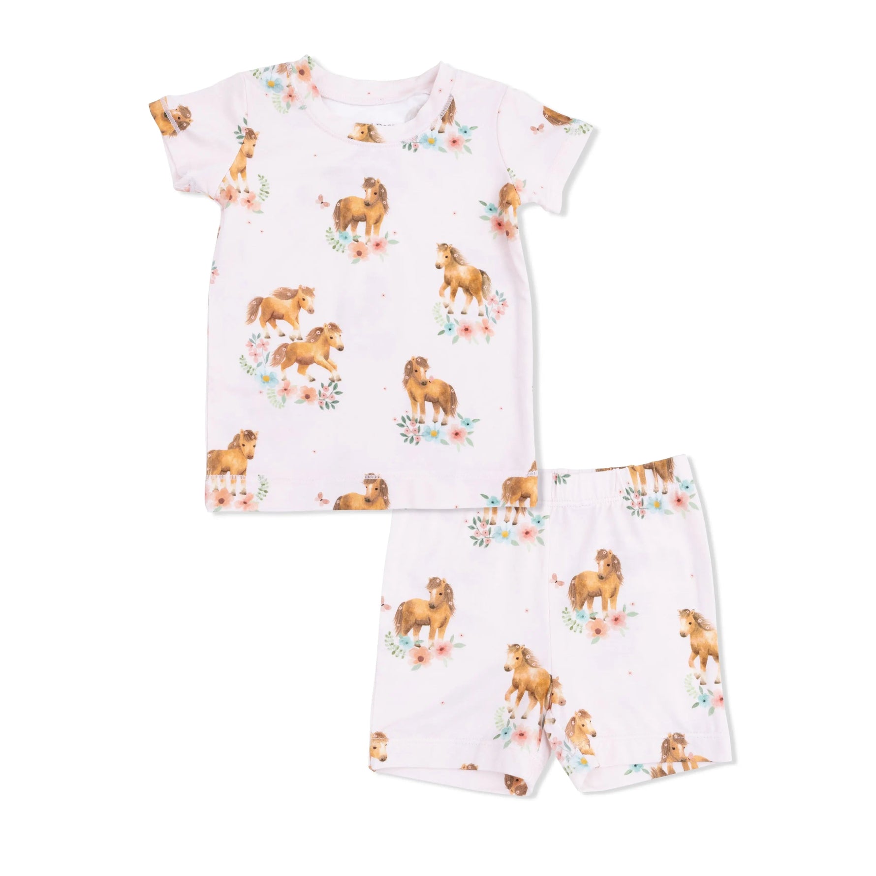 Pink Ponies - Loungewear Short Set - Toy, Child, Fictional character, Baby & Toddler Clothing, Toy dog | Everetts Place