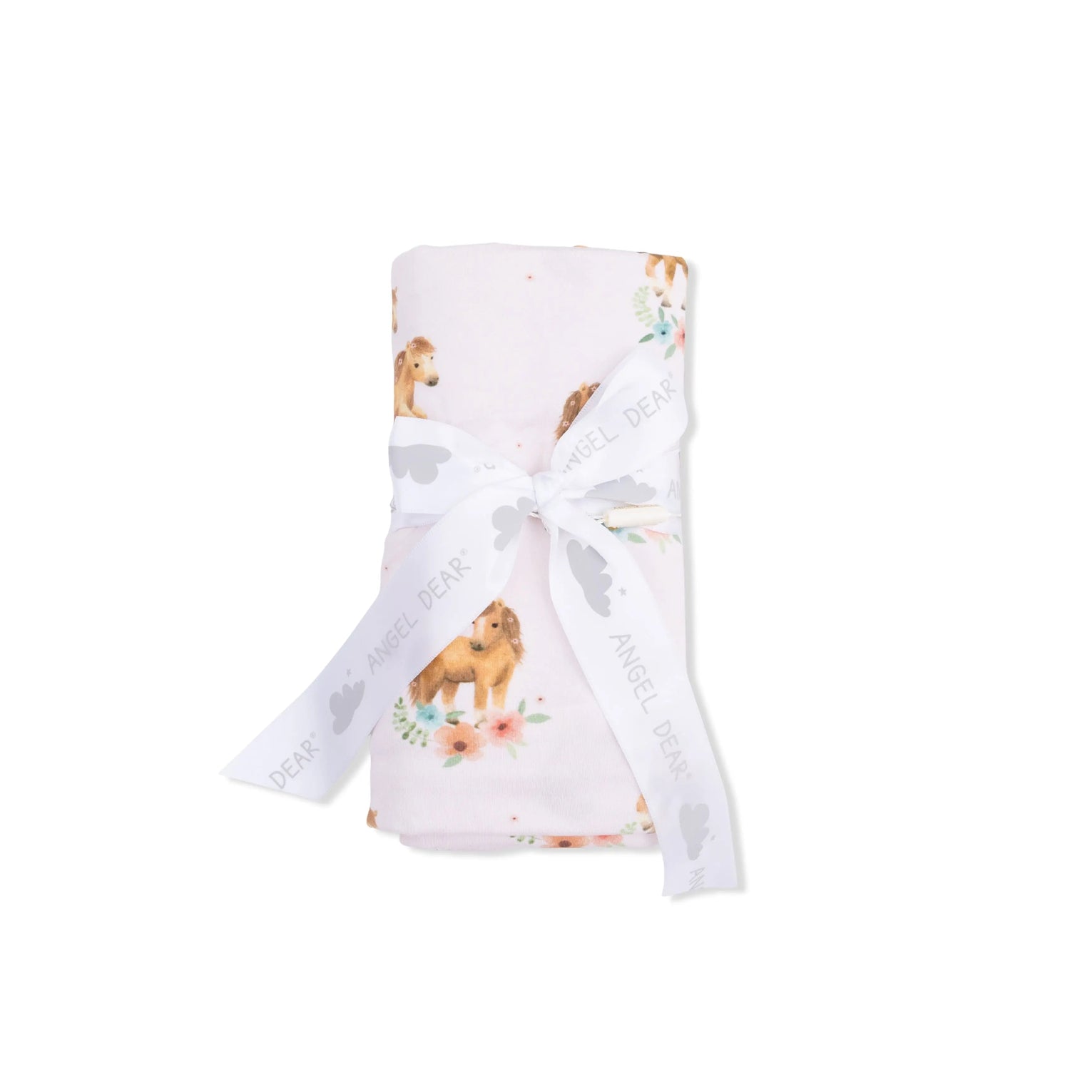 Angel Dear Pink Ponies - Swaddle Blanket - 