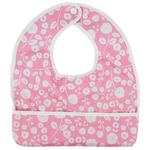 Texas Tushies Pink Poppies Baby Bib with Pocket and Water Resistance for Messy Eaters - Baby & Toddler > Nursing & Feeding > Bibs Baby & Toddler Clothing