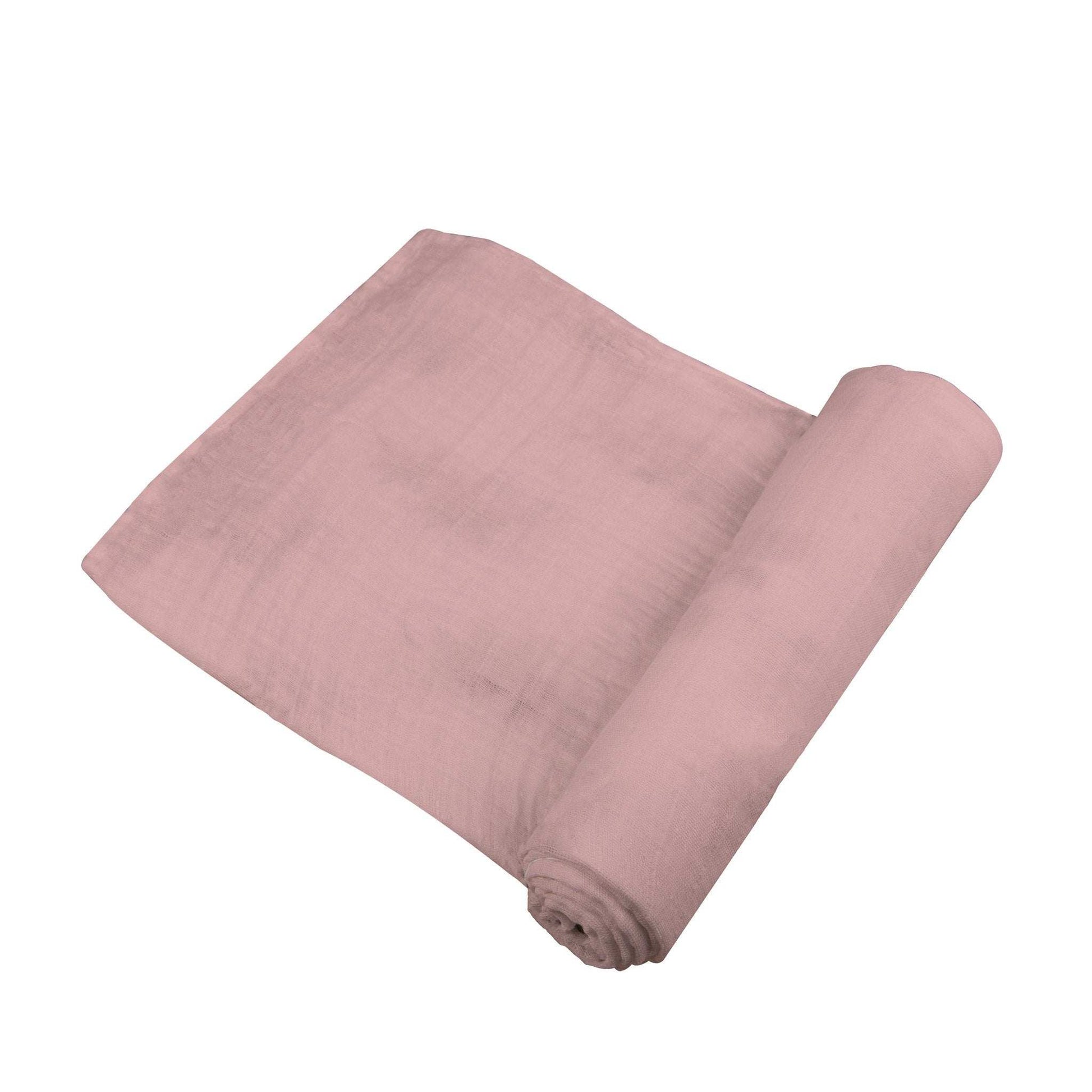 Pink Rose Bamboo Swaddle Blanket Soft Muslin Baby Wrap Newcastle Classics