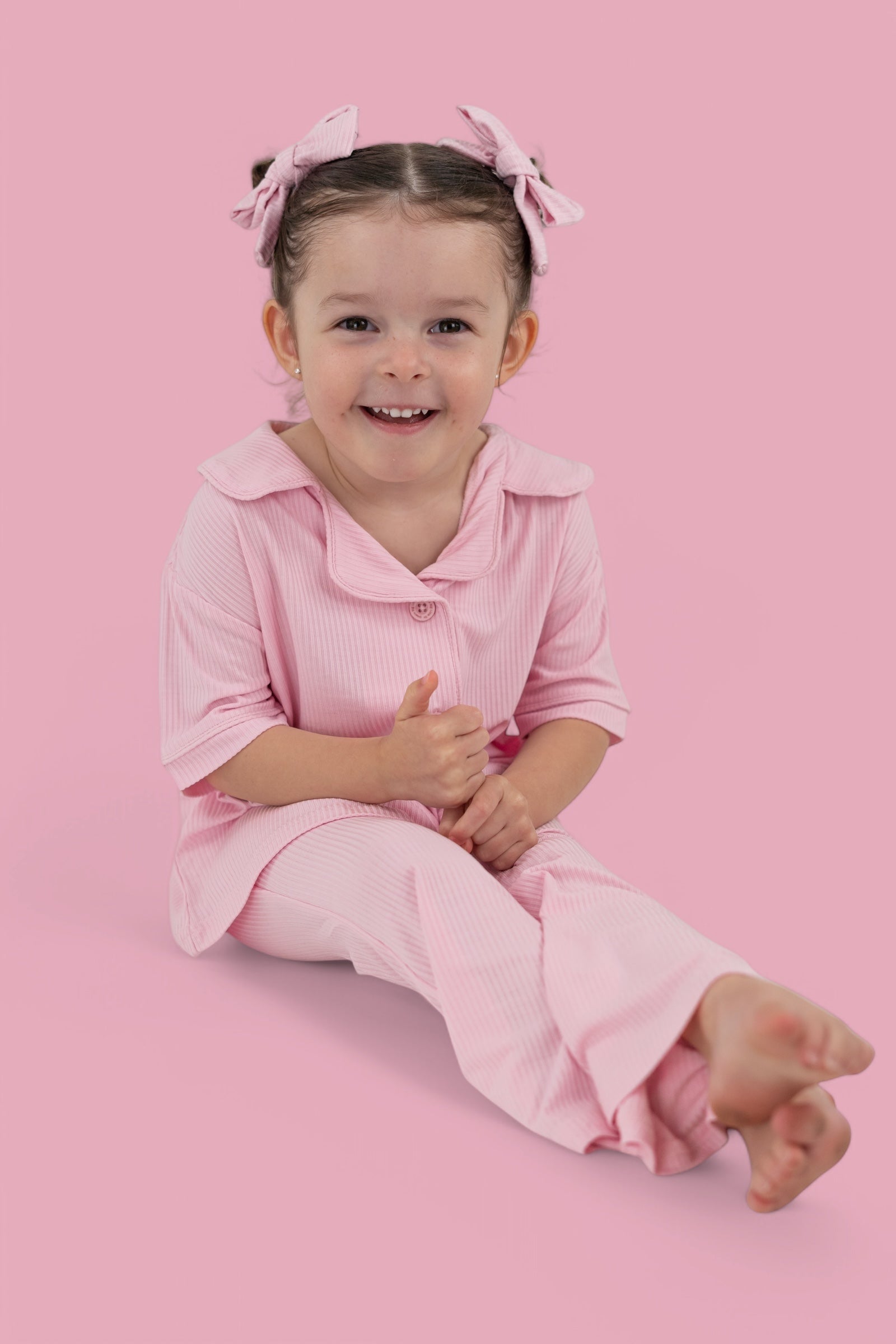 DREAM BIG LITTLE CO PINK ROSE DREAM GIRL'S FLARE SETEveretts Place