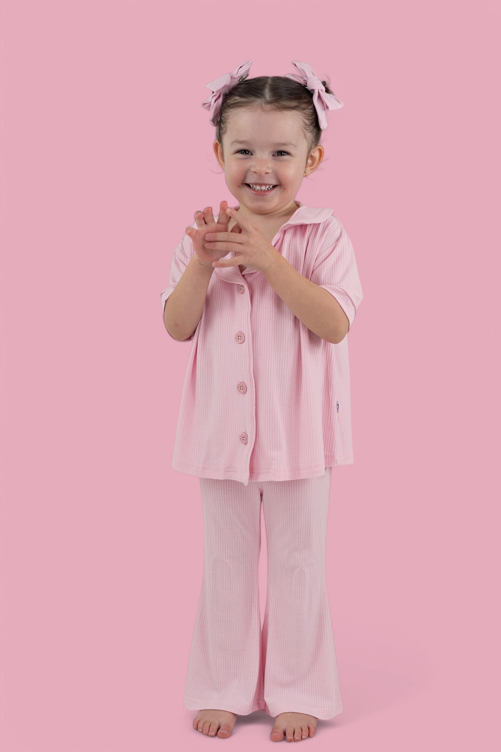 DREAM BIG LITTLE CO PINK ROSE DREAM GIRL'S FLARE SETEveretts Place