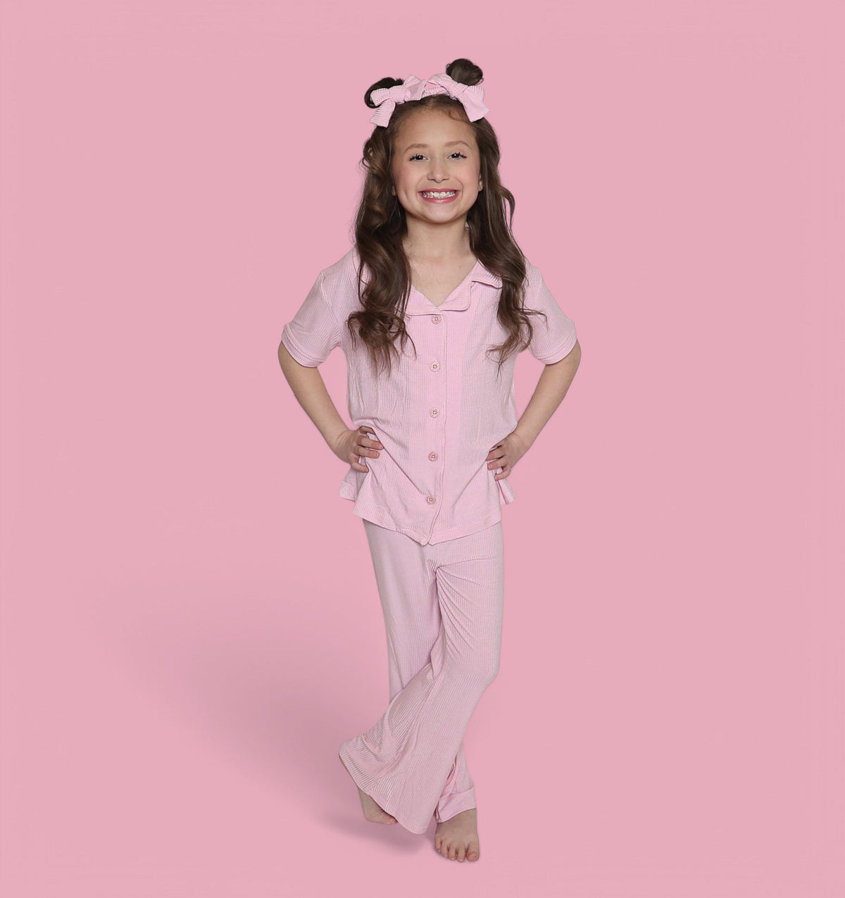DREAM BIG LITTLE CO PINK ROSE DREAM GIRL'S FLARE SETEveretts Place