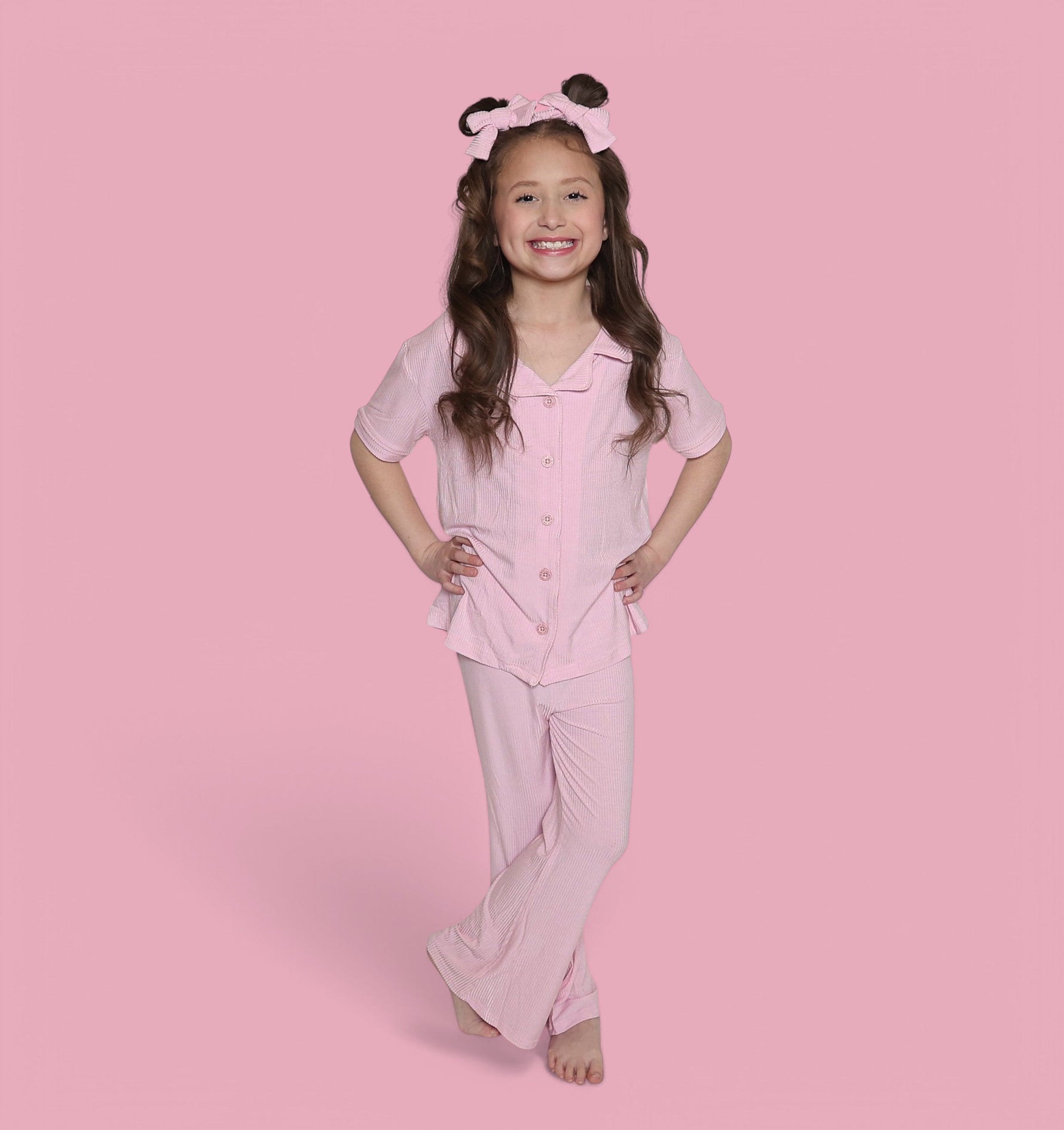 DREAM BIG LITTLE CO PINK ROSE DREAM GIRL'S FLARE SETEveretts Place