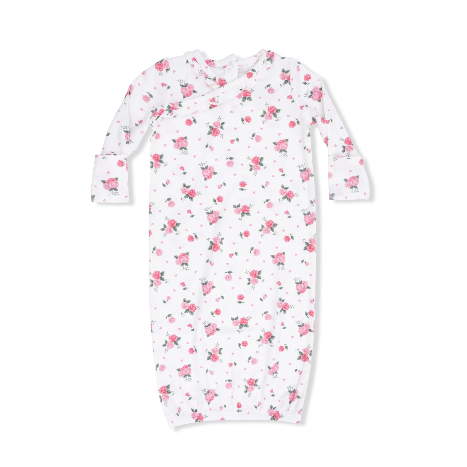 Angel Dear Pink Rosettes - Kimono Gown & Knot Headband - 