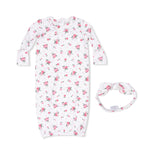 Angel Dear Pink Rosettes - Kimono Gown & Knot Headband - 