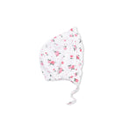 Angel Dear Pink Rosettes - Ruffle Bonnet - 