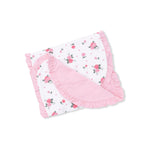 Angel Dear Pink Rosettes - Ruffle Burp Cloth - 