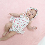 Angel Dear Pink Rosettes - Smocked Bubble with Skirt - 