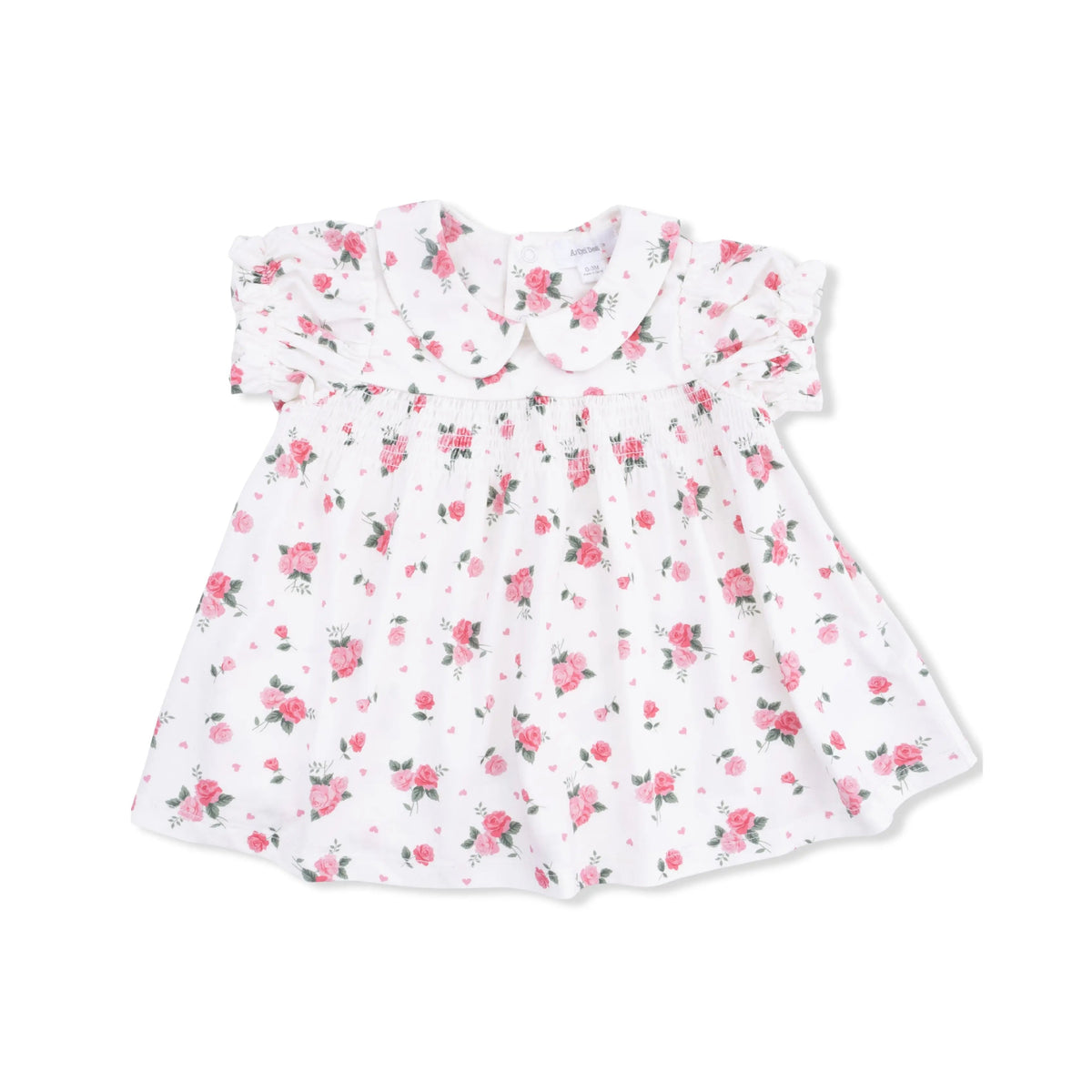 Angel Dear Pink Rosettes - Smocked Dress Set - 