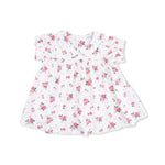 Angel Dear Pink Rosettes - Smocked Dress Set - 