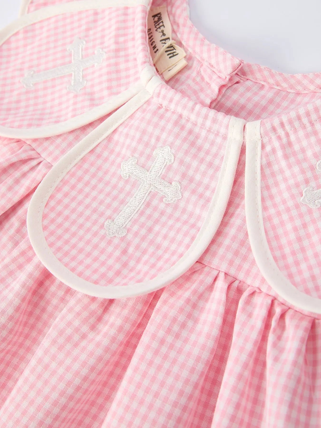 Rylee Faith Pink Smocked Christening Dress For Baby Girls Rylee Faith Designs 