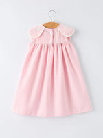 Rylee Faith Pink Smocked Christening Dress For Baby Girls Rylee Faith Designs 