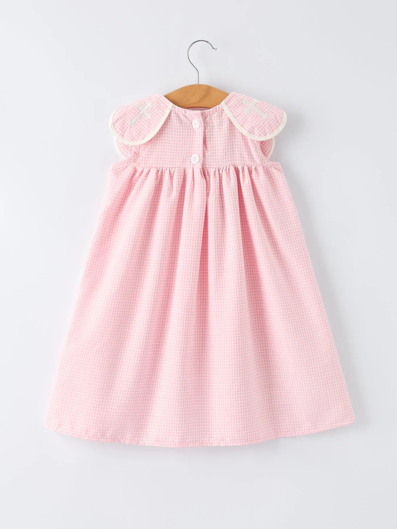 Rylee Faith Pink Smocked Christening Dress For Baby Girls Rylee Faith Designs 