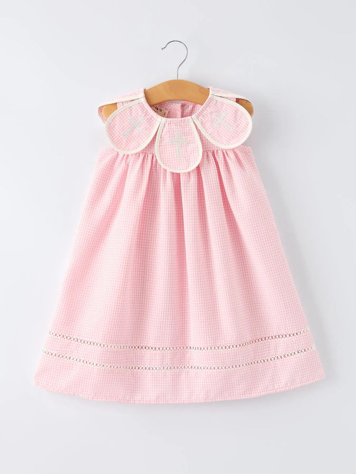 Rylee Faith Pink Smocked Christening Dress For Baby Girls Rylee Faith Designs 