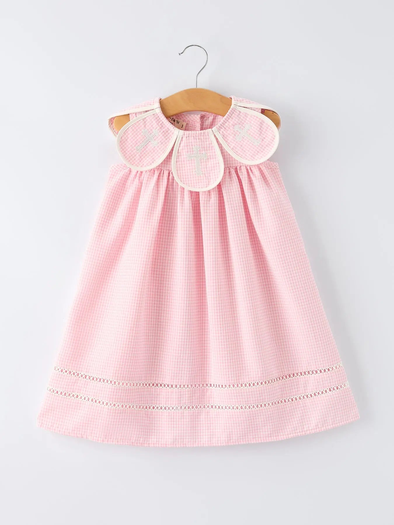 Rylee Faith Pink Smocked Christening Dress For Baby Girls Rylee Faith Designs 