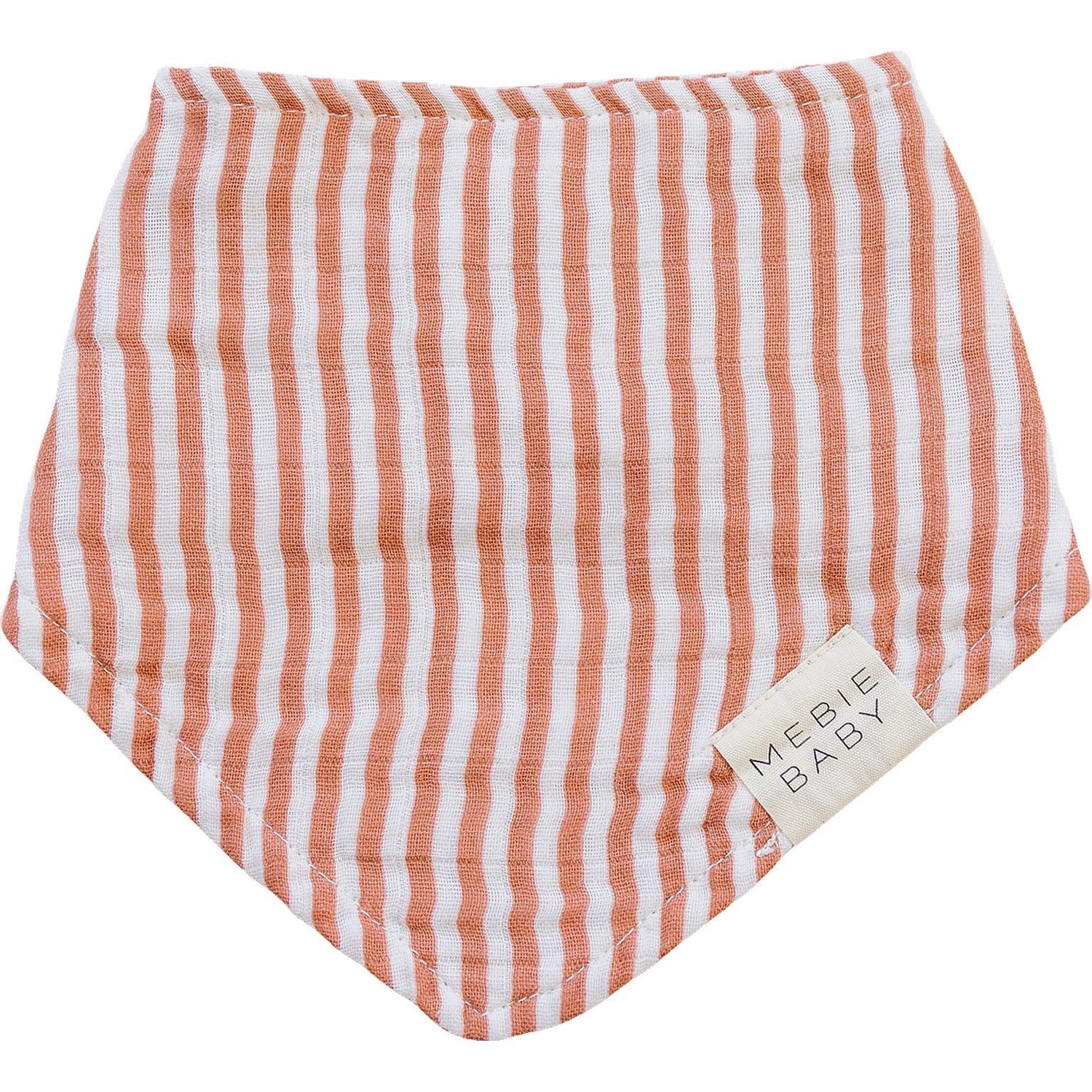Mebie Baby Pink Stripes Classic Muslin Bib For Babies By Mebie Baby Oeko Tex Certified - 