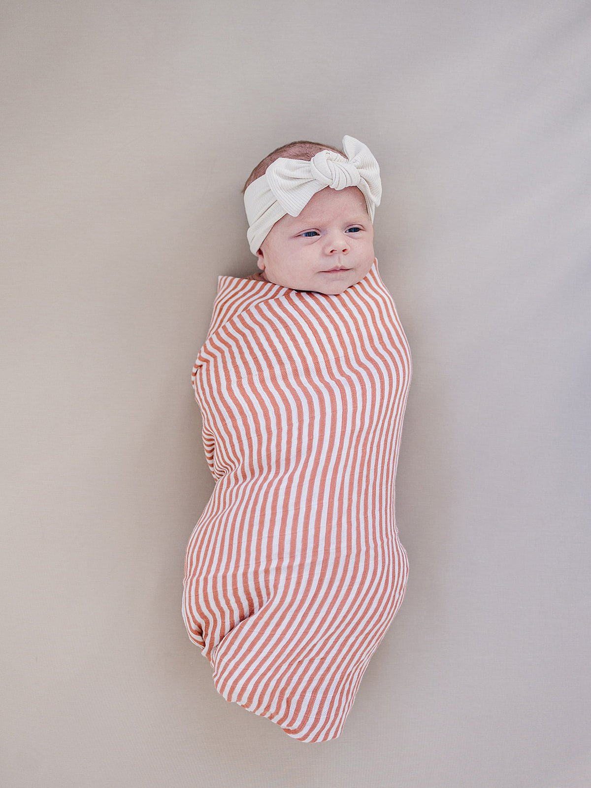 Mebie Baby Pink Stripes Muslin Swaddle Blanket for Babies by Mebie Baby - 