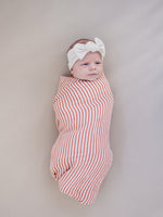 Mebie Baby Pink Stripes Muslin Swaddle Blanket for Babies by Mebie Baby - 