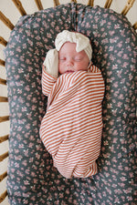 Mebie Baby Pink Stripes Muslin Swaddle Blanket for Babies by Mebie Baby - 