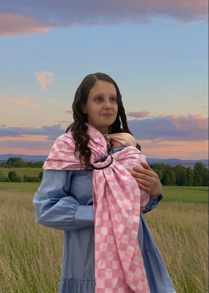 Little Mae & Co Pink Sunkist Ring Sling CarrierEveretts Place