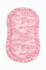 Little Mae & Co Pink Toile Ruffle Baby Lounger CoverEveretts Place