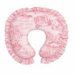 Little Mae & Co Pink Toile Ruffle Nursing Pillow CoverEveretts Place