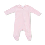 Angel Dear Pink Velour Footie For Babies Cozy Soft Plush Sleepwear - Everetts Place Boutique - 