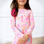 Organic The Second-Skin 2-Piece Long Sleeve Pajama | Saddle Up by Raising Mama at Everetts Place