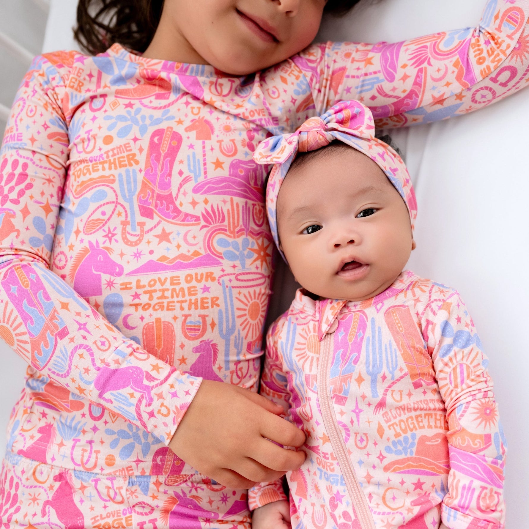 Organic The Second-Skin 2-Piece Long Sleeve Pajama | Saddle Up by Raising Mama at Everetts Place