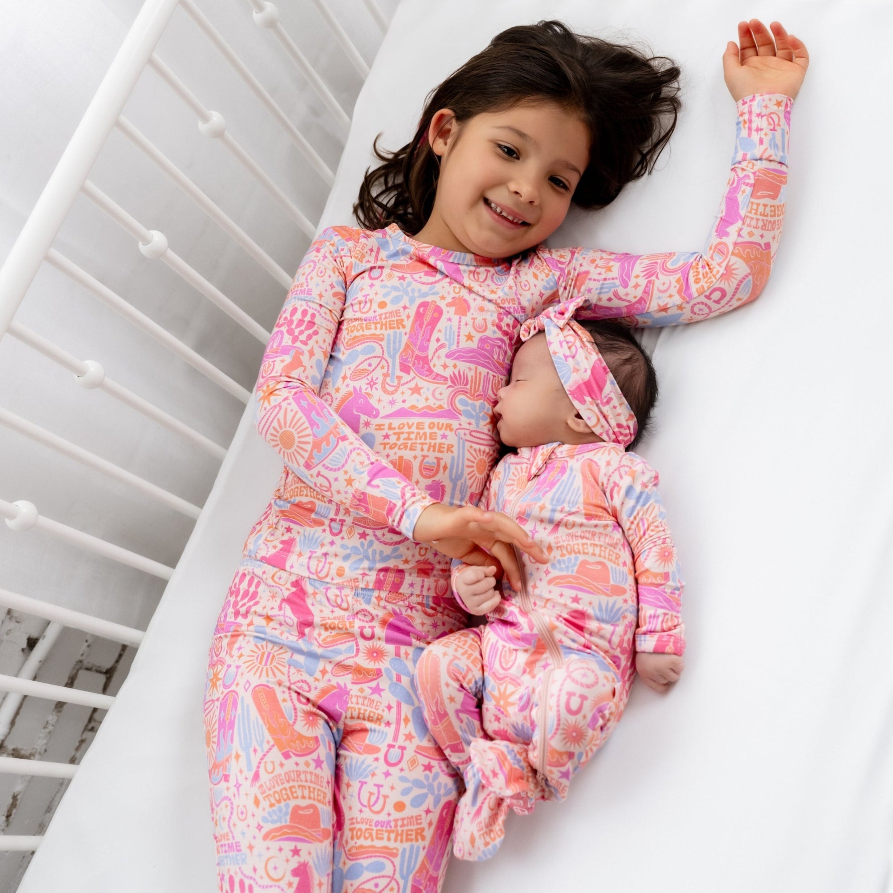 Organic The Second-Skin 2-Piece Long Sleeve Pajama | Saddle Up by Raising Mama at Everetts Place