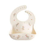 Silicone Baby Bib, Polka Dot Print by Mushie