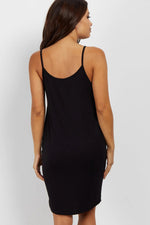 PinkBlush PinkBlush Black Basic Maternity Sleep Dress - 
