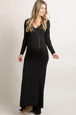 PinkBlush PinkBlush Black Long Sleeve Photoshoot Maternity Gown/Dress - 