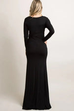 PinkBlush PinkBlush Black Long Sleeve Photoshoot Maternity Gown/Dress - 
