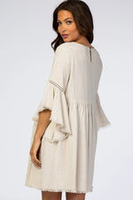 PinkBlush PinkBlush Maternity Dress with Crochet Trim for Elegant Expecting Mothers - 