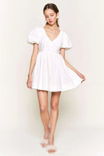 PinkBlush PinkBlush White Mini Dress with Lightweight Comfort for Summer Evenings - 