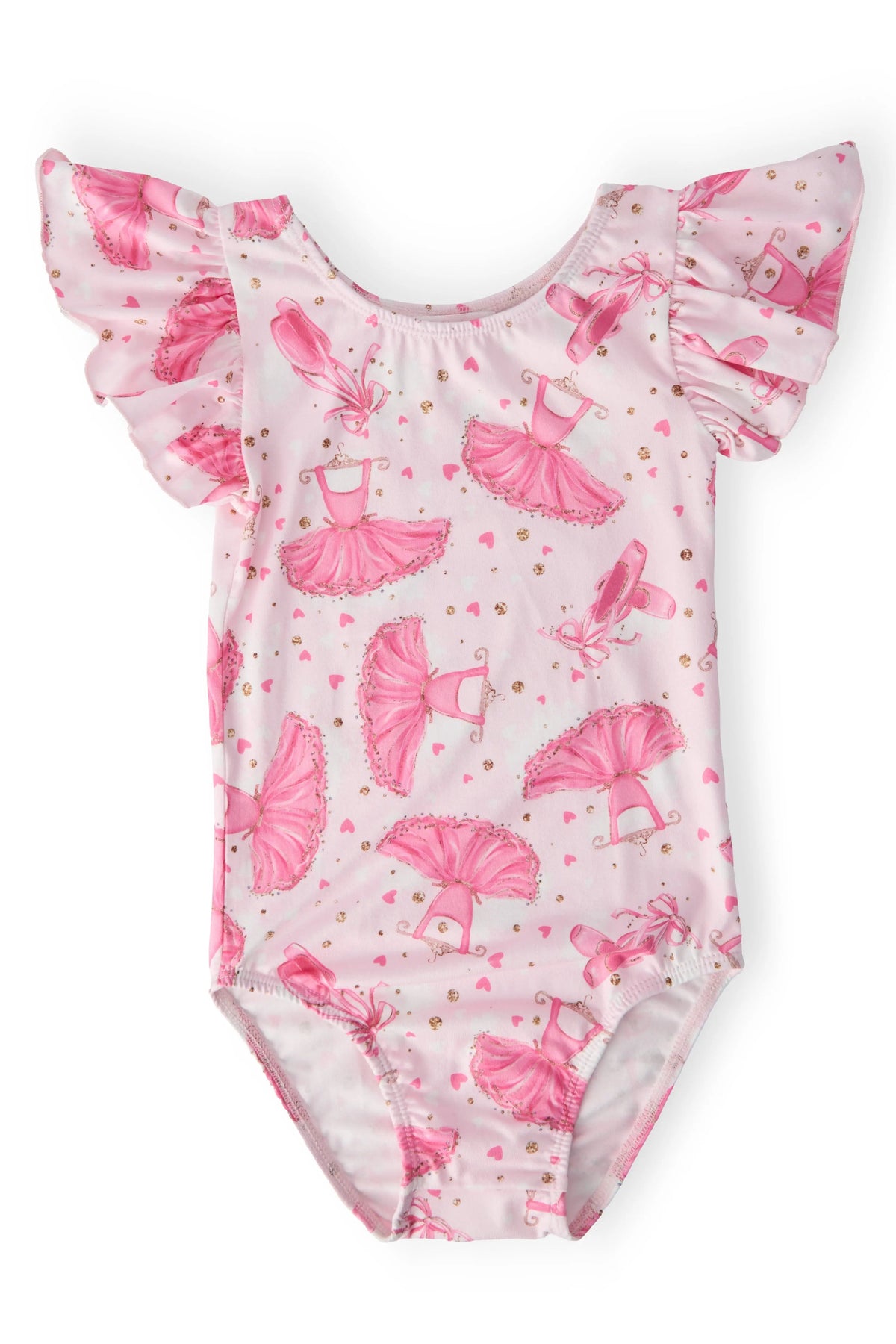 Mila & Rose ® Pirouette S/S Flutter Sleeve Leotard - 