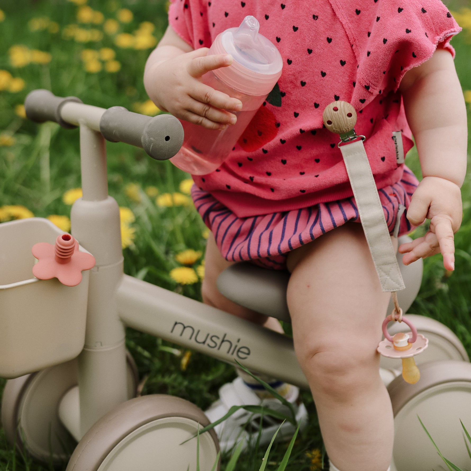 Mushie Soft Spout Sippy Cup, gentle for babies.