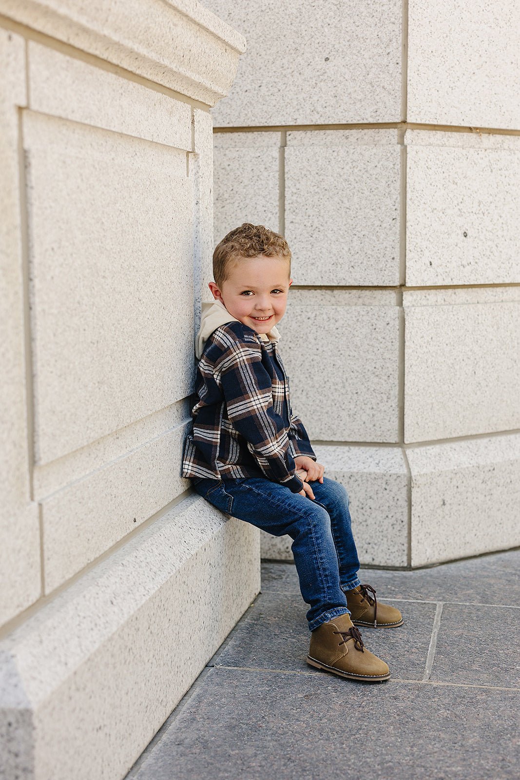 Mebie Baby Plaid Hooded Button Up Shirt For Baby 100 Percent Cotton - 