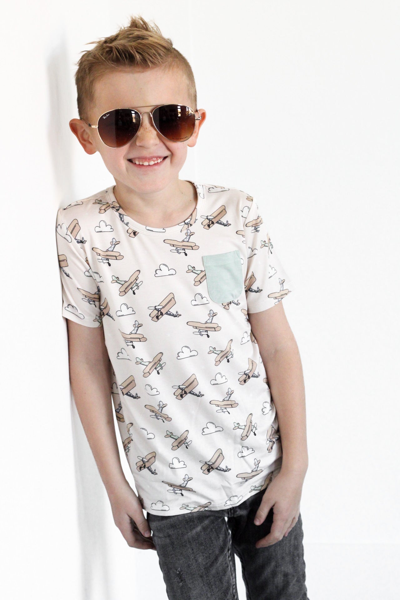 DREAM BIG LITTLE CO PLANE FUN DREAM POCKET TEEEveretts Place